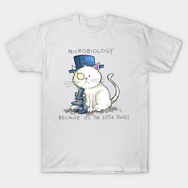 Dapper Cat - Microbiology T-Shirt by johnnybuzt